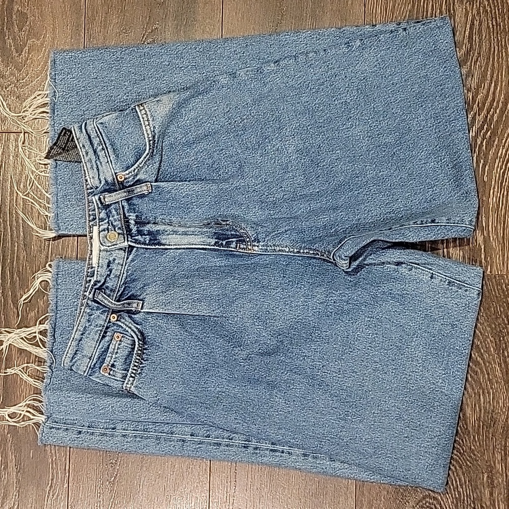 ❤️ ZARA SUPER HIGH RISE PLEATED WIDE LEG JEANS, 4 (27)